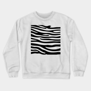 Zebra Pattern Crewneck Sweatshirt